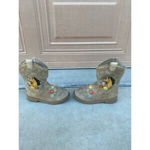 Spirit Untamed Girls Western Casual Cowboy Boots Toddler Size 9 Horse Cowgirl